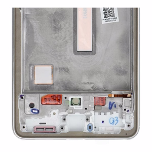 LCD ekrāns SAMSUNG A53 A536 HARD OLED ar sudraba krāsas rāmi