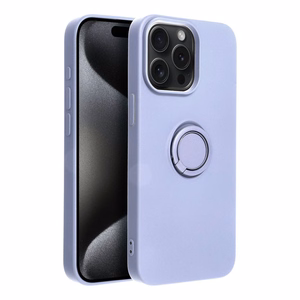 Case for iPhone 15 PRO MAX Silicone Ring purple