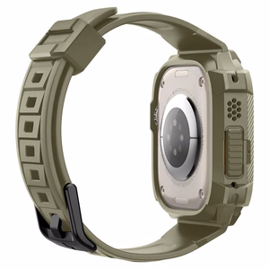 Spigen Rugged Armor Pro - Siksniņa ar korpusu Apple Watch Ultra 49 mm (Vintage Khaki)