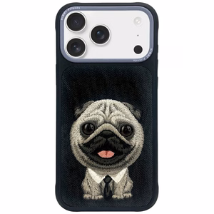 NIMMY viedtālruņa apvalks BIG EYED PET 2.0 Suns priekš IPHONE 17 Pro Max melns