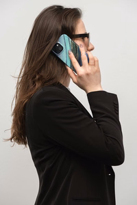 FORCELL F-PROTECT Mirage viedtālruņa apvalks saderīgs ar MagSafe IPHONE 15 Plus nefrīta marmors