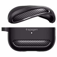Spigen Rugged Armor viedtālruņa apvalks Apple AirPods Pro 1 / 2 - matēts melns