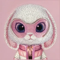 Nimmy Cool&Cute 2.0 Rabbit viedtālruņa apvalks iPhone 17 Pro Max - rozā