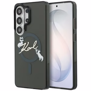 Karl Lagerfeld maciņš IML KC Script MagSafe priekš Samsung Galaxy S26 Ultra melns