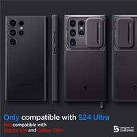 Spigen Optik Armor viedtālruņa apvalks Samsung Galaxy S24 Ultra - melns