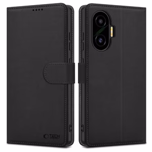 Tech-Protect viedtālruņa apvalks ar maku Xiaomi Poco F7 5G - melns