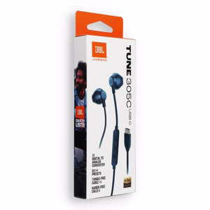Vadu austiņas USB C JBL 305C zilas