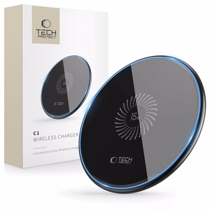 Tech-Protect QI15W-C1 indukcijas lādētājs 15W - melns