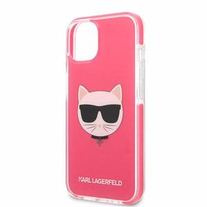 KARL LAGERFELD KLHCP13STPECPI IPHONE 13 MINI 5.4 "MACIŅŠ FUCHSIA/FUSCHIA CHOUPETTE HEAD