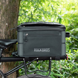 Rockbros A30 ROAD TO SKY saliekama 15–30 l velosipēda bagāžnieka soma – pelēka