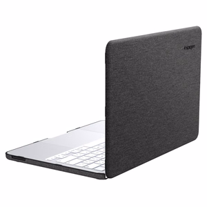 Spigen Urban Fit melns maciņš 2026. gada MacBook Neo 13 collu datoram
