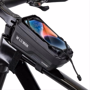 WILDMAN ceļojumu soma velosipēda rāmim ar rāvējslēdzēju 1L (4"-7") GX200 zaļš