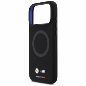 Силиконовый чехол BMW M Logo MagSafe для iPhone 17 Pro Max - чёрный