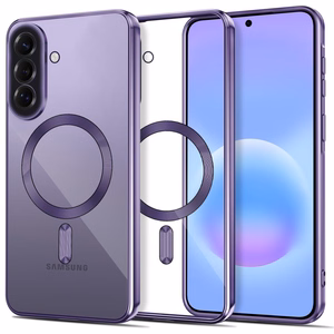 Tech-Protect MagFlex MagSafe maciņš priekš Samsung Galaxy A57 5G - caurspīdīgi purpursarkans