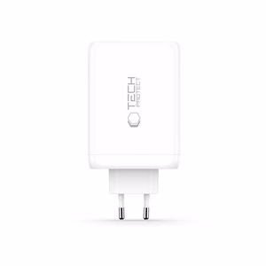 Tech-Protect NC240W-GaN 4 portu 240 W sienas lādētājs - balts