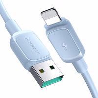 Joyroom Multi-Color Series A14 Lightning / USB-A 2.4A 1.2 m kabelis - zils