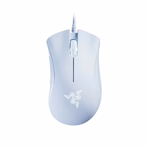 Razer DeathAdder Essential – spēļu pele, vadu ergonomiska pele, balta
