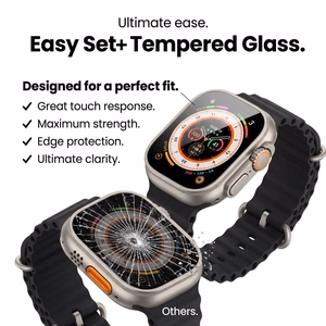 Tech-Protect Easy Set+ rūdītais stikls 2 komplekts Apple Watch Ultra 1/2 49mm - caurspīdīgs