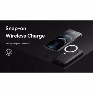 VEGER portatīvais lādētājs 10000 mAh ar bezvadu uzlādi, savietojams ar MagSafe PD QC3.0 2A 20W MagOn (VP1151 / W1151) balta