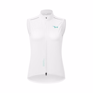 Rockbros MJ008 TVI vēja necaurlaidīga sieviešu velo veste, M izmērs, balta