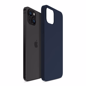 3mk Silikona apvalks iPhone 15 - tumši zils