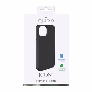 Puro Icon Cover vāciņš ierīcei Apple iPhone 14 Plus, melns