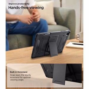 Spigen Tough Armor Pro  Samsung Galaxy Tab S12+ 12.6" vāciņš, melns