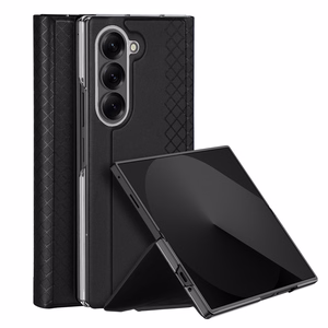Dux Ducis Brill viedtālruņa apvalks Samsung Galaxy Z Fold7 ar magnētisko aizdari - melns
