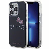 Hello Kitty IML kaķa sejas viedtālruņa apvalks iPhone 14 Pro - melns