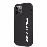 AMG silikona liels logotips apvalks iPhone 12 Pro Max - melns