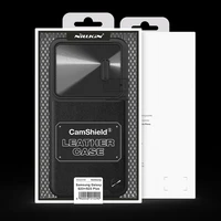 Nillkin CamShield Leather S viedtālruņa apvalks Samsung Galaxy S23+ ar kameras vāciņu melns