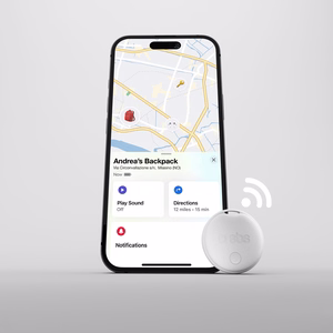 SBS Track My Circle locator compatible with Apple Find My set of 4 - white