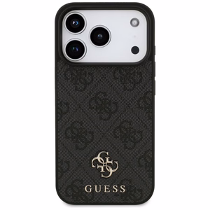 Guess 4G Small Classic Logo MagSafe vāciņš iPhone 18 Pro / 17 Pro – melns