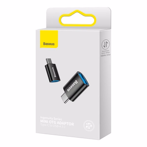 Baseus adapteris Ingenuity USB-C uz USB-A 3.1 melns OTG