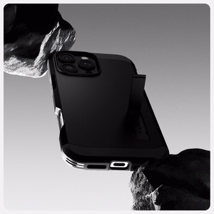Spigen Tough Armor Magnētiskais viedtālruņa apvalks ar statīvu iPhone 16 Pro - melns