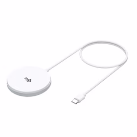 Forever MAWC-300 magnētiskais bezvadu lādētājs Qi2 15W sudraba krāsā