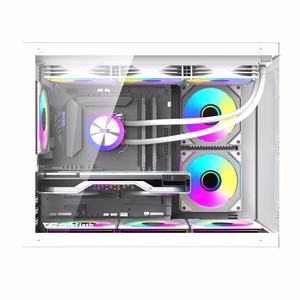 DarkFlash B275 PRO datora korpuss (balts) + 6 ventilatori