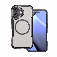 Defender Carbon Mag maciņš for iPhone 17 6,3" melns