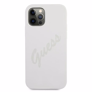 Guess GUHCP12LLSVSCR iPhone 12 Pro Max 6.7" kremīgs kietais vāciņš Script Vintage