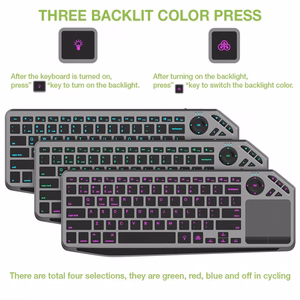 Techly ICTB9801TB tastatūra RF bezvadu + Bluetooth QWERTY US English melna
