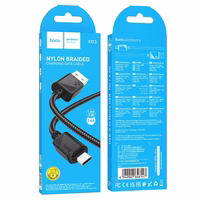 Kabelis USB A uz Micro USB Hoco 2,4A 1 m X113 melns