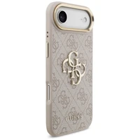 Guess 4G Charms Collection Magnētiskais viedtālruņa apvalks iPhone 17 Pro - brūns