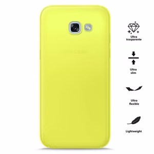 PURO 0.3 Nude vāciņš ierīcei Samsung Galaxy A3 (2017), fluorescējoši dzeltens