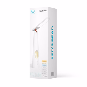 Desk LED Lampa 7.5W with bunny light PURE FLB-150 ELENA balts Forever Light