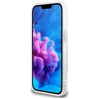 Karl Lagerfeld IML Metal Choupette Head MagSafe iPhone 16e viedtālruņa apvalks - balts