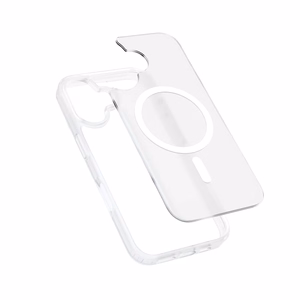 Crong Hybrid Matte Magnetic MagSafe vāciņš ierīcei iPhone 17, balts