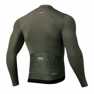 Rockbros 15220003002 ROAD TO SKY men's long sleeve cycling jersey S - green