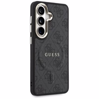 Guess maciņš 4G Embossed Ring MagSafe for Samsung Galaxy S26 Plus melns