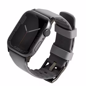 Uniq Linus siksniņa Apple Watch 1/2/3/4/5/6/7/8/SE/SE2 38/40/41mm - pelēks