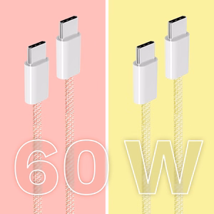 Krüger&Matz Basic USB-C–USB-C kabelis, 60 W, 1 m, rozā
